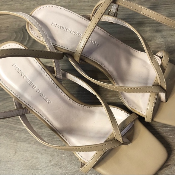 Princess Polly Strappy Nude Heels - Picture 3 of 8